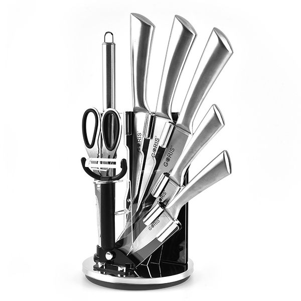 GagaFast Quality Kitchen 9 Pieces Knife Set with Stand
