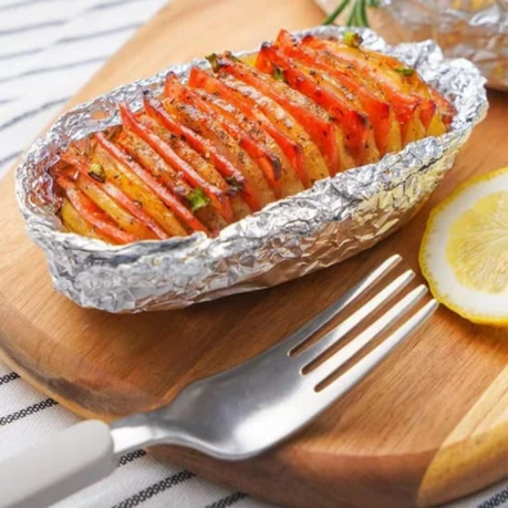 Foil Packets Baked Sliced Potatoes In Foil How To Make Best Tuscan