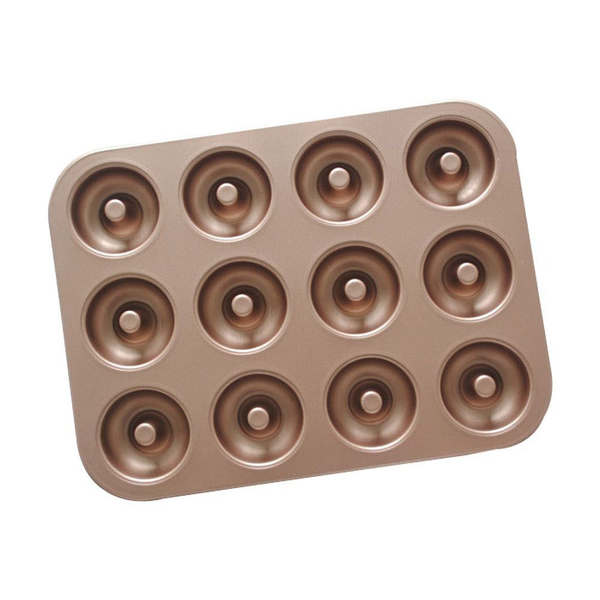 Mini Doughnut Pan 12 Cavity - Gold