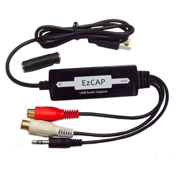 Ezcap Usb 3 5Mm Audio Capture Grabber Edit Audio Cable To Digital