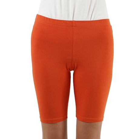 Unbranded Ladies Short Leggings Flare Orange, Shop Today. Get it Tomorrow!