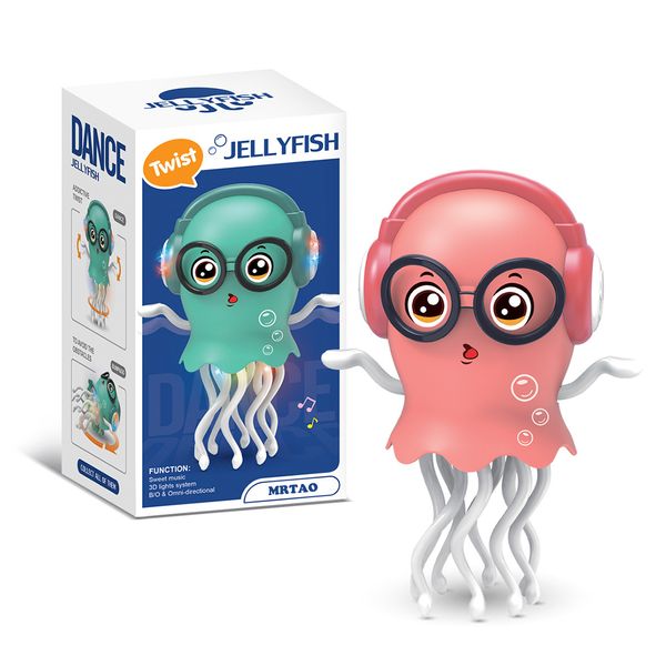 Baby Toys Dancing Octopus Toy with Music LED Lights Interactive Jellyfish