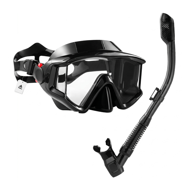 Topika - Snorkelling Gear Set, Snorkling Mask With Dry Snorkel For Adults