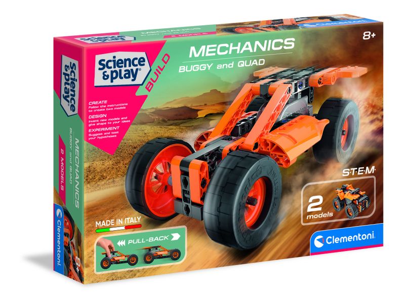 Clementoni Mechanics Laboratory - Buggy &amp; Quad Pullback Kit