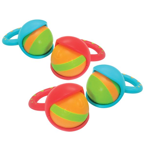 Halilit Music Instrument for Babies &amp; Toddlers Roller Shaker Balls: 4 pcs