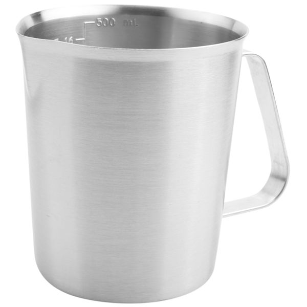 Stainless Steel Measuring Cup Mug Mixing Kitchen Jug Pour Spout 500ml
