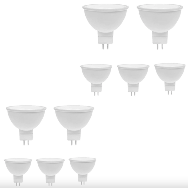 10 Pack - 12v LED 8w Down lights MR16 Cool White