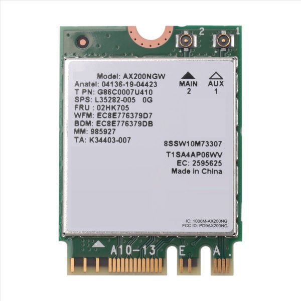 AX200 AX200NGW Network Card M.2 NGFF WiFi Bluetooth 5.0 6