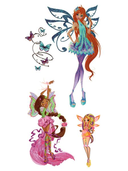 Tattoo - Waterproof High Quality Skin Safe - Winx Fairies - TL-015