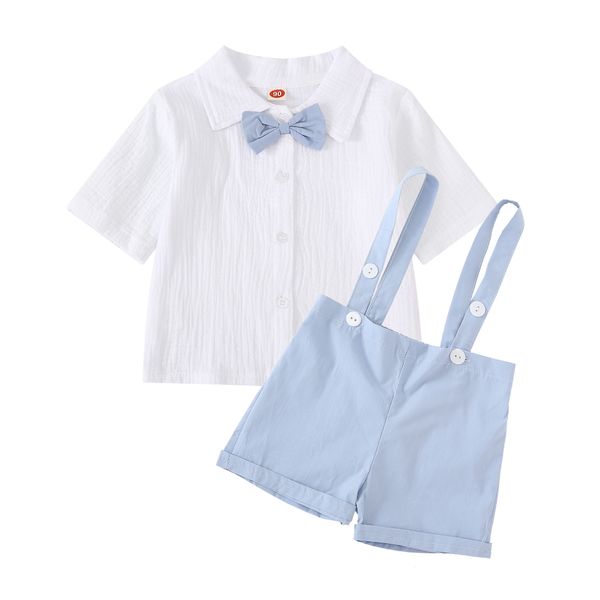 Blue Suspender Set Double-Sided Crease Comfort-Perfect for Parties