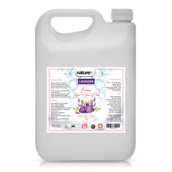 Naturex Antibacterial Hand Wash Lavender 5L