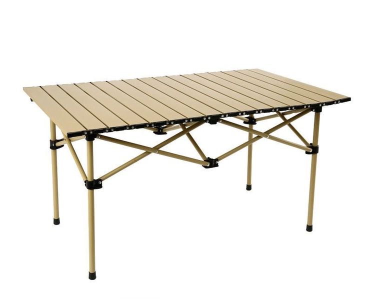 MG Outdoor Aluminum Alloy Folding Dining Table- Brown