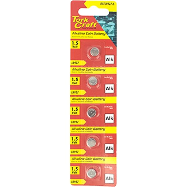 Tork Craft - Lr927 Alkaline Coin Battery X5 Pack