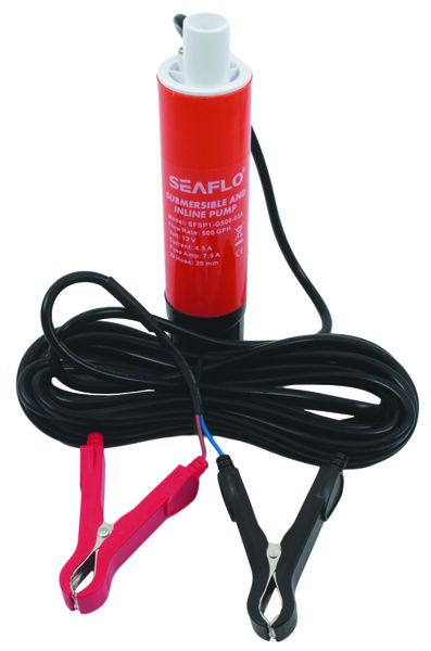 Seaflo 12 Volt Submersible and Inline Pump - 500 Gallon Per Hour