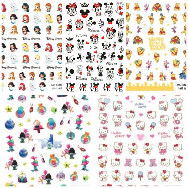 Nail Art Stickers - Self Adhesive Disney Here We Come