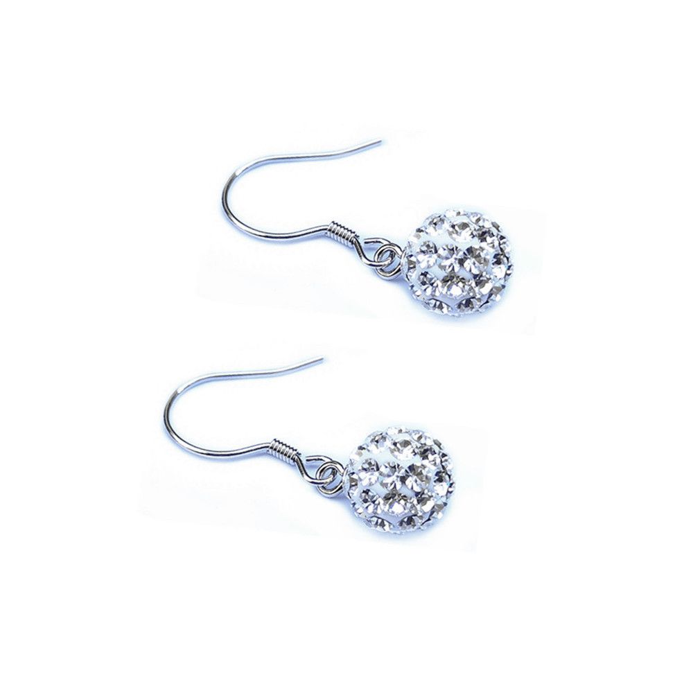 Azov 925 Sterling Silver Disco Ball Zirconia Ear Stud Earrings Buy