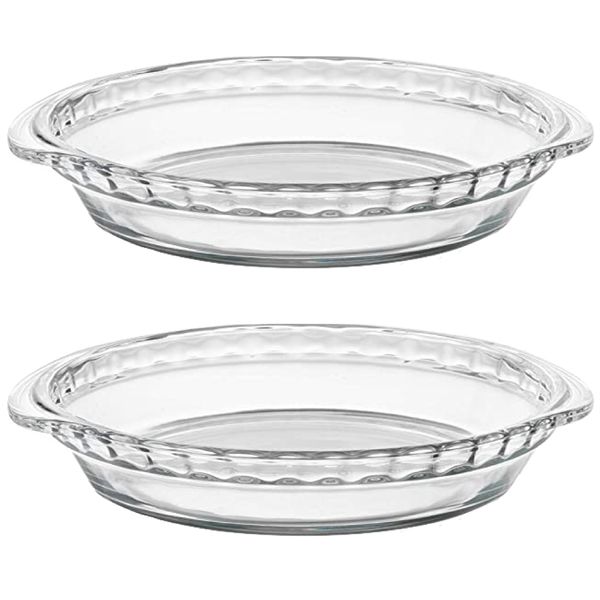 Kitchen Glass Pie Dish Set of 2