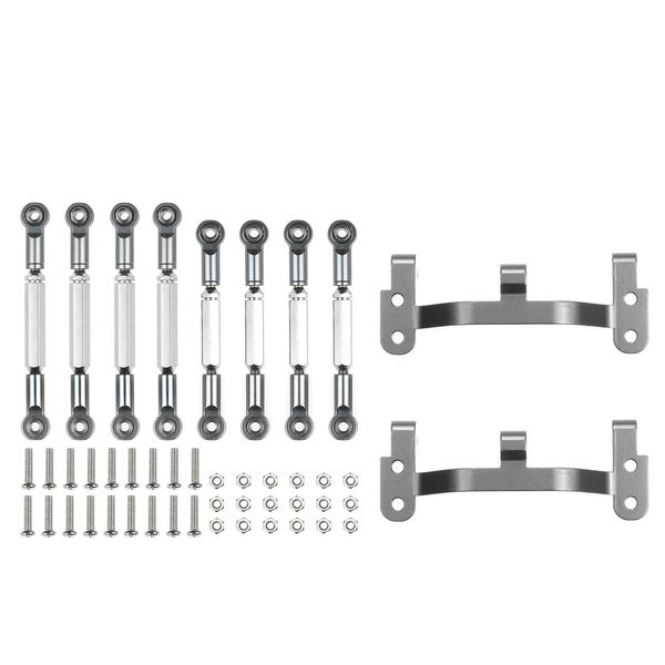 Metal Pull Link Rod Base Bracket Wpl B1 B14 B24 C14 C24 1/16 Titanium