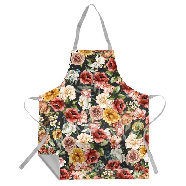 Mix of Red Floral Ton Apron by Mark van Vuuren