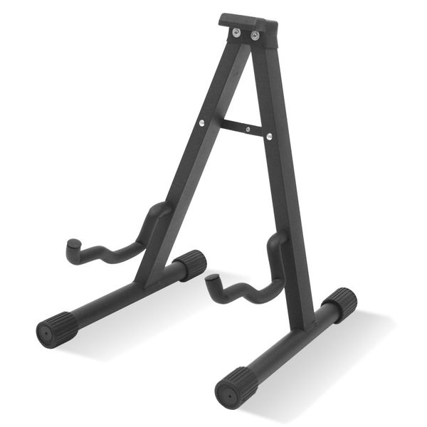 A-Frame Folding Guitar Stand with Non-Slip Rubber and Foam Arms