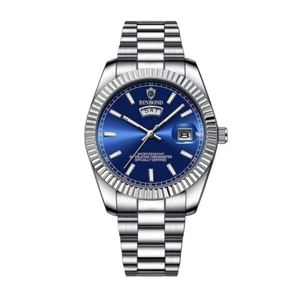 Binbond Formal Sterile Men Watch Automatic Date Sapphire Glass
