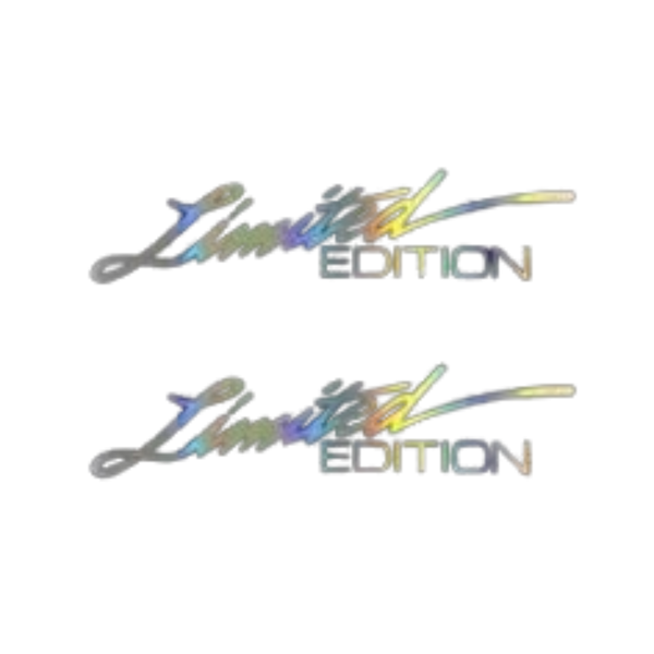 Motor Vehicle Limited Edition Fender and Boot sticker