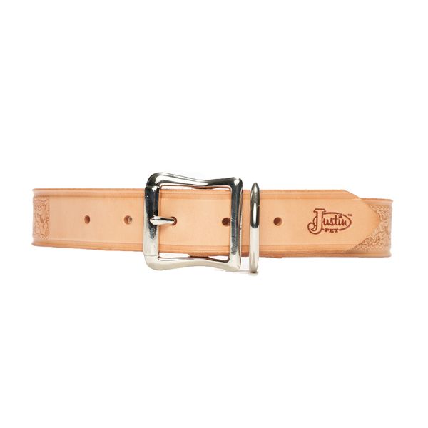Justin Deluxe Gypsy Pink Leather Dog Collar