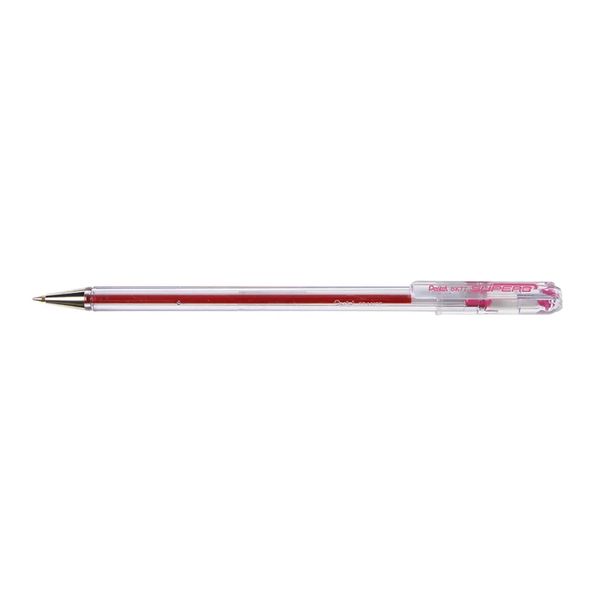 Pentel Superb Ballpoint Pen Fine Point Red X6 image