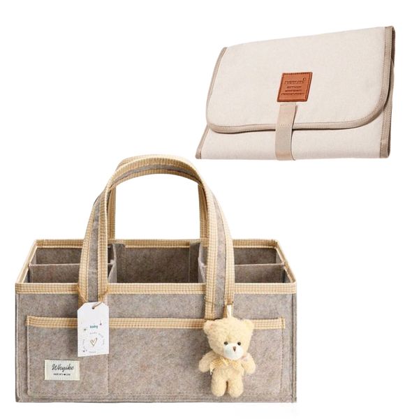 Baby Organizer And Diaper Change Mat Set