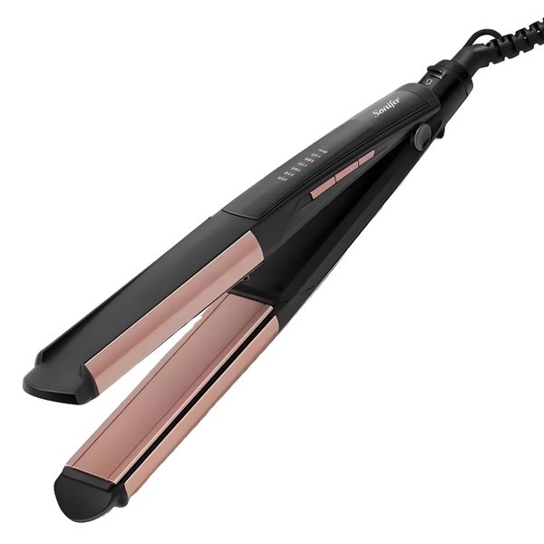 Hair Straightener Temperature Display Ceramic Flat Iron Ionic Fast Heat Up