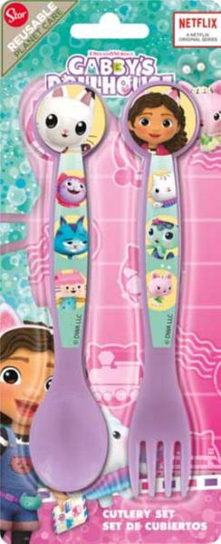 Gabbys Dollhouse Pp Cutlery Set