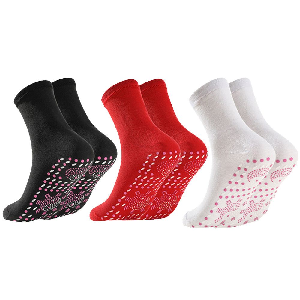 Self-Heating Slipper Socks 3-Pack - Thermal House Floor Socks for Women/Men