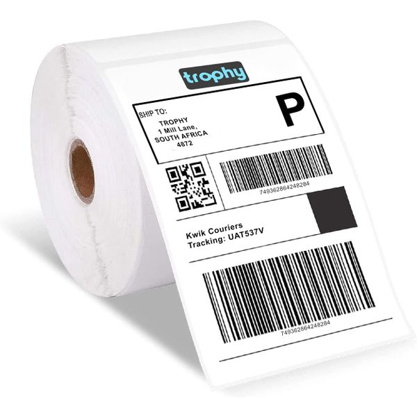 Thermal Labels 4x6 Roll for Label Printer, Waybills, (Pack of 500)