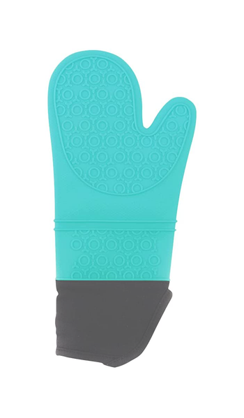 Extra Long Silicone Oven Mitt Heat Resistant to 500 Degrees - 2 Pack