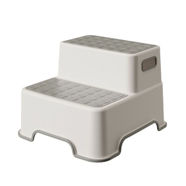 Toddler 2-Step Stool with Handle,Anti-Slip Potty Training Stool for Kids