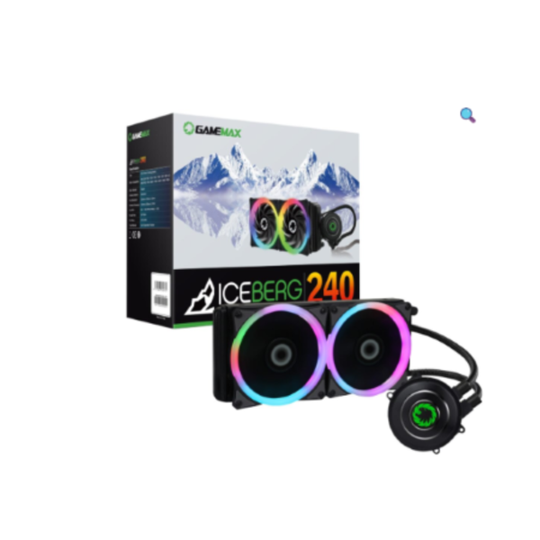 GameMax Iceburg 240mm ARGB Liquid AIO CPU Cooler