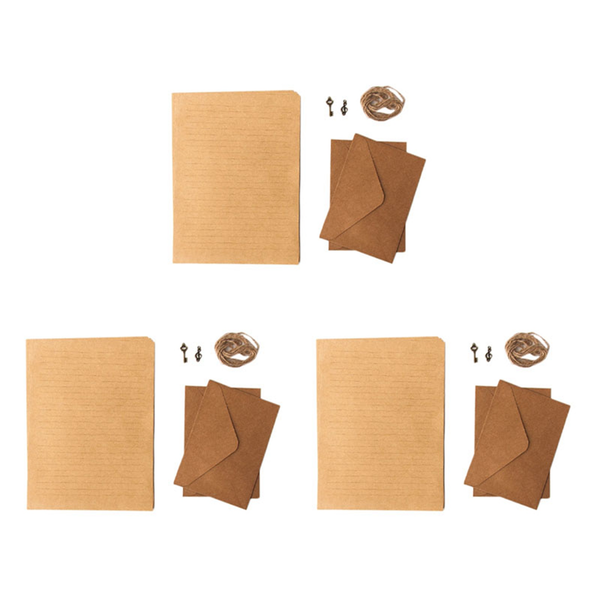 12Pcs Kraft Paper Writing Paper For Letter Paper Stationery Number 16