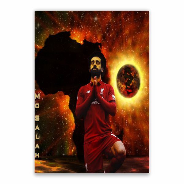 Mo Salah, Africa And The Galaxy Poster - A1