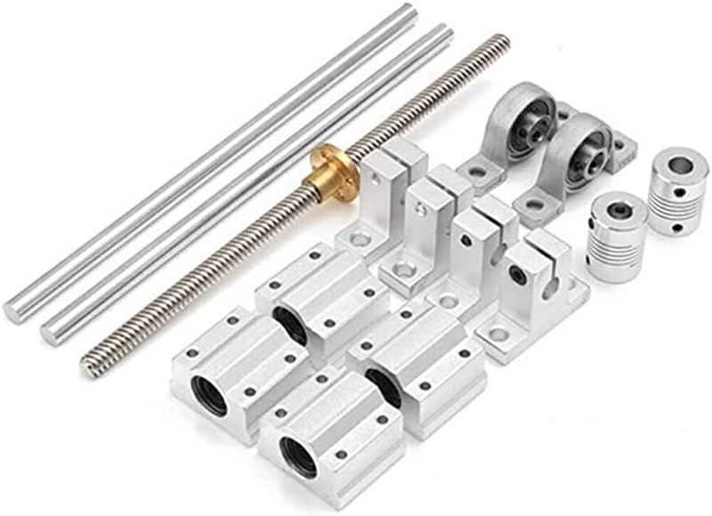 15 Piece/Set T8 Lead Screw for Optical Axis Guide Rail Bearing Set Linear Guide
