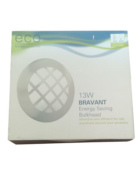 Bravant Outdoor Outside Energy Saving Wall Light Lamp for Garden Patio 13W