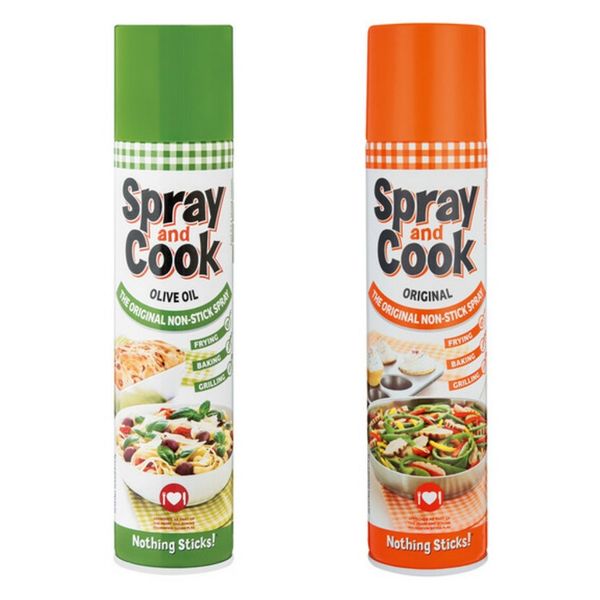 Spray &amp; Cook Original &amp; Olive Oil (4 x 300ml)