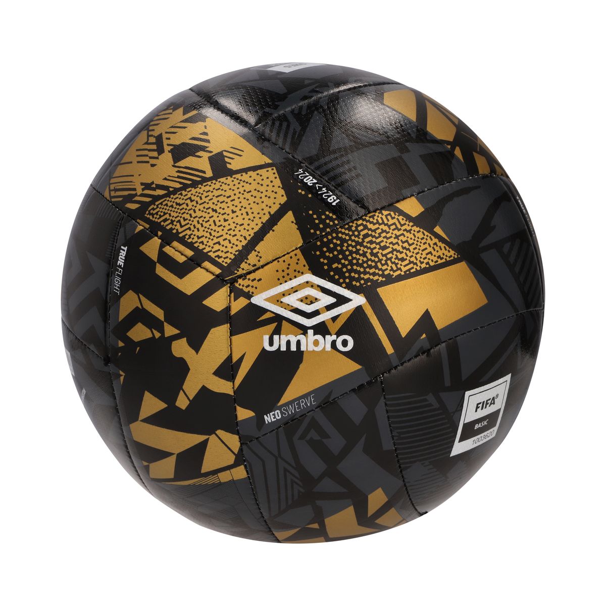 Neo Swerve Soccer Ball - Black/White/Gold