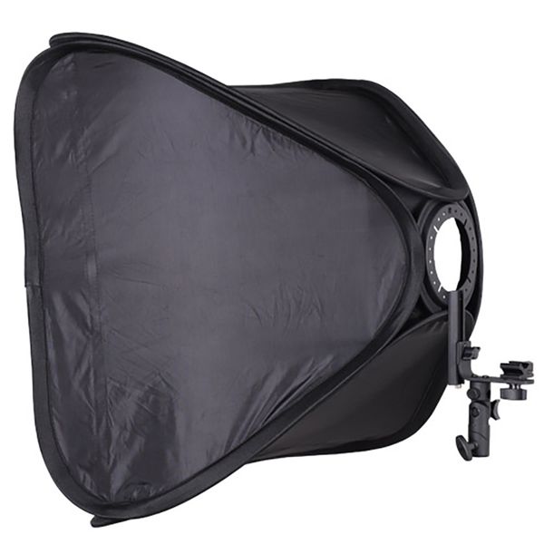 E-Photographic PRO 50 X 50cm Soft Box &amp; Speedlite L-Bracket - EPH-LB-SB5050
