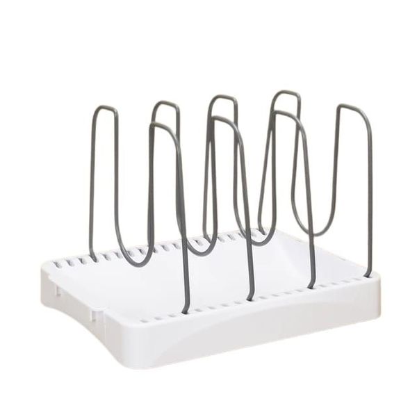 Kitchen Multifunctional Detachable Pot Cover Bowl Rack Cutlery Storage Rack