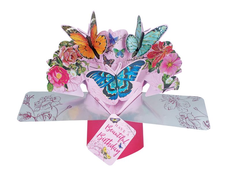 3D Pop-up Card - Birthday Butterflies
