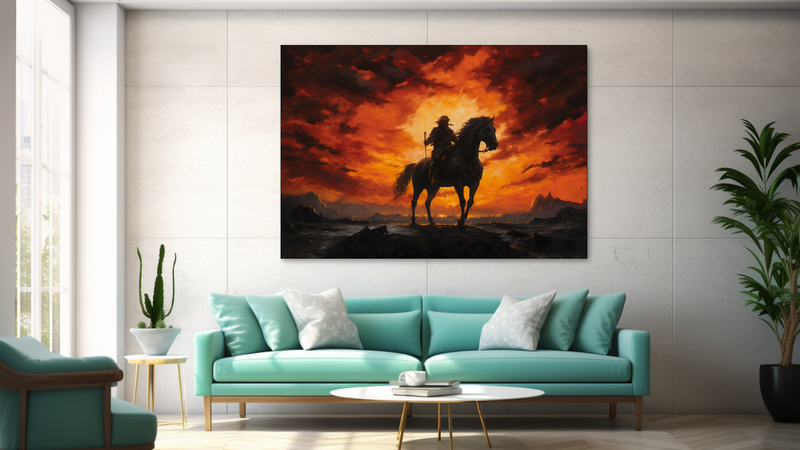 Canvas Wall Art - Horsemans Dream Abstract - JT0063