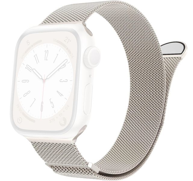 Okotec Milanese Loop Steel Strap for Apple Watch 38mm/40mm/41mm - Starlight