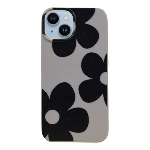 Bloom Phone Case Compatible With Phone 14 - White &amp; Black