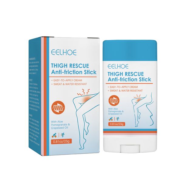 Thigh Anti-Chafing Stick: 24H Sweat-Resistant Protection