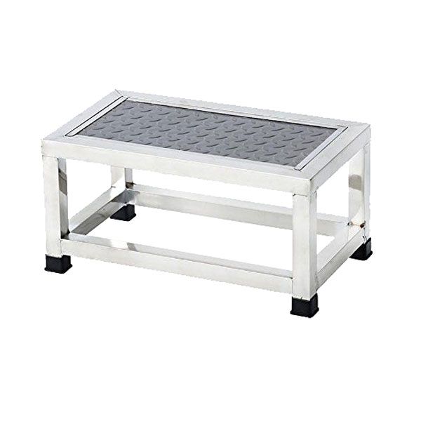 Hospital One Step Foot Stool - Stainless Steel